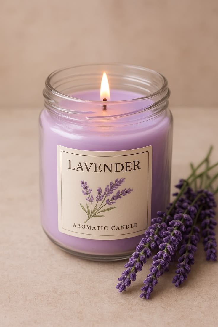 Lavender Aromatic Candle
